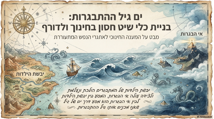מיבשת הילדות לאי ההתבגרות