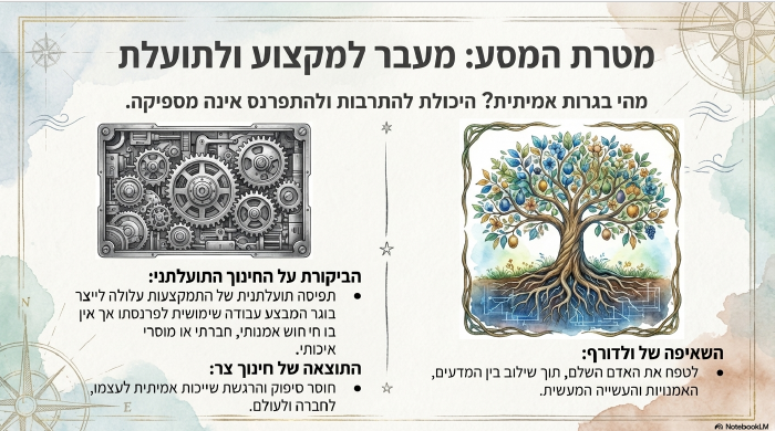מטרת המסע